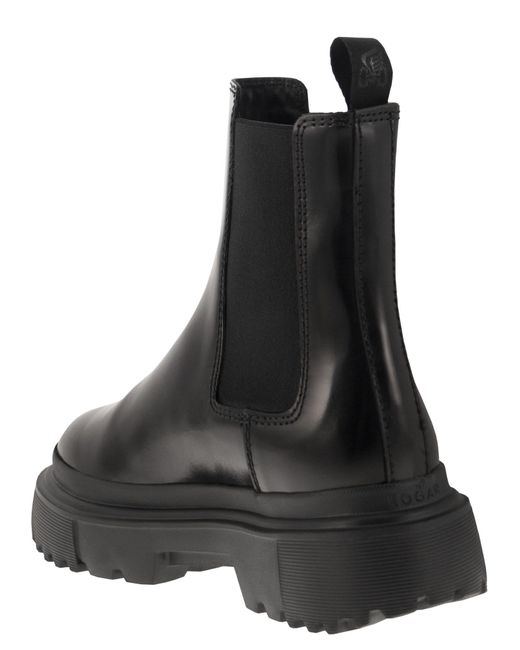 Hogan Black Janeiro Chelsea Boots