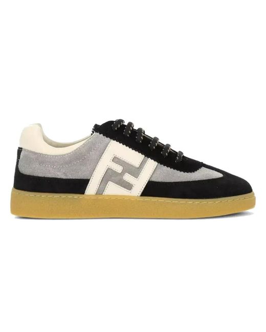 Fendi Black Junior Sneakers Leather