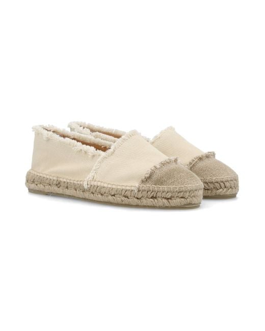 Castaner White Flache Schuhe