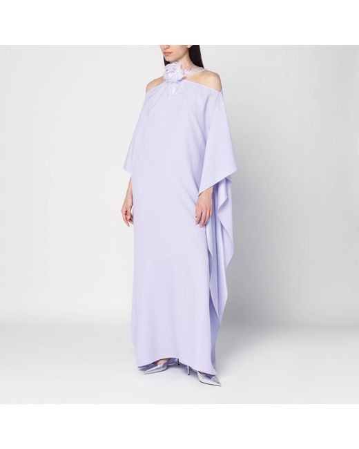 ‎Taller Marmo Purple Lilac Sza Sza Garden Dress With Flower