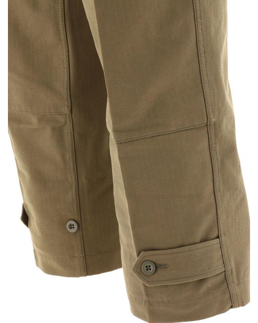Pantalones de carga en algodón de espiga Comme des Garçons de hombre de color Green