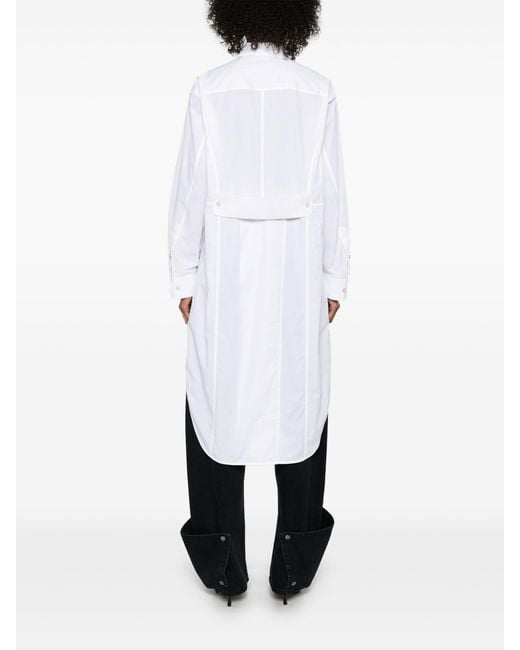 Helmut Lang White Apex Tail Shirt