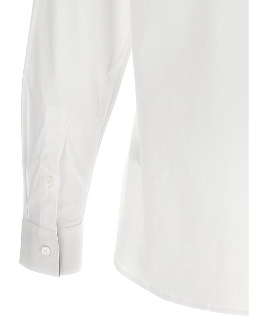 Sherfield Camisa en algodón elástica Burberry de hombre de color White