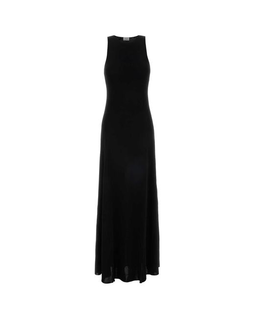Saint Laurent Black Viscose Blend Dress