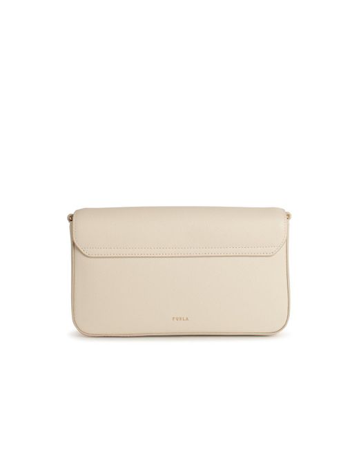 Furla 'iride' Kleine Crème Lear Crossbody Tas in het Natural