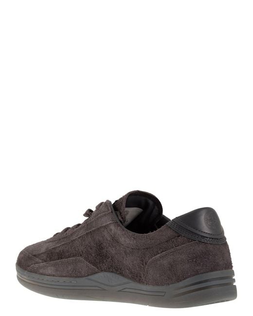 Stone Island Brown Suede Trainers for men