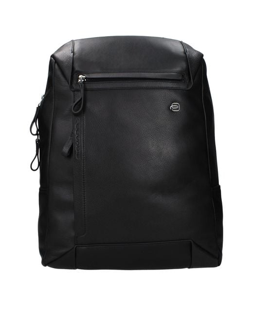 Piquadro Black Backpacks And Waist Bags Leather