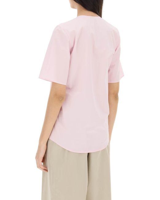 Lemaire Pink Cotton T -Shirt
