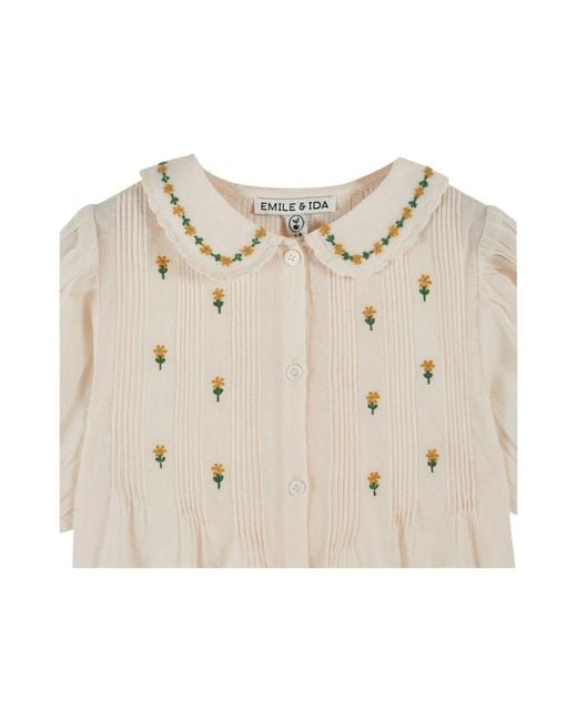 Emile Et Ida Natural Emile & Ida Blouse Brodee