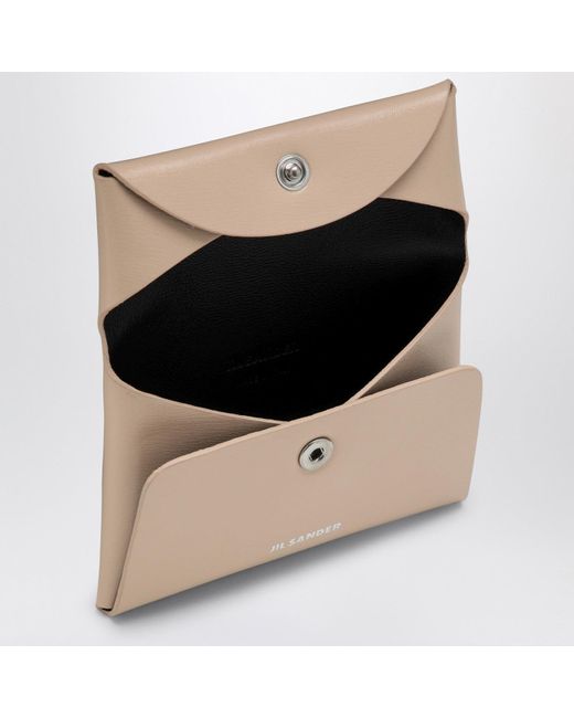 Jil Sander Light Envelope Coin Purse in Natural | Lyst