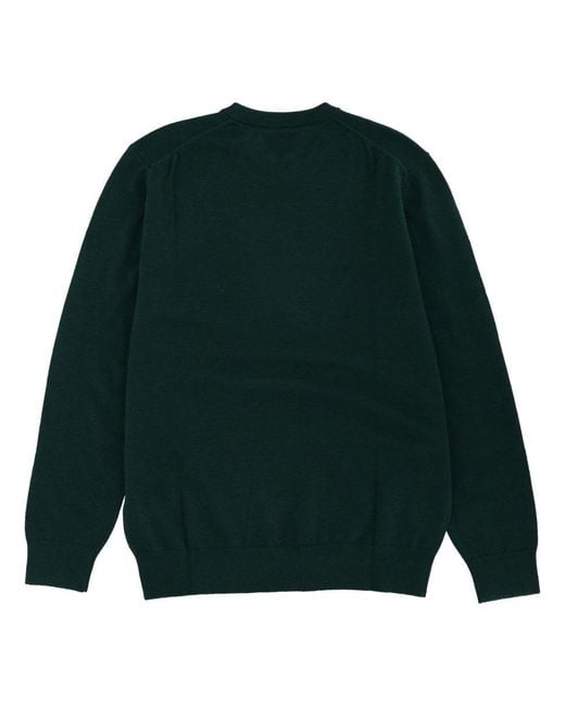 Mc2 Saint Barth Green Sweater With Embroidery for men