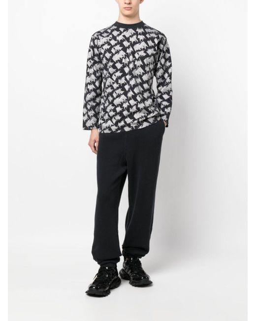 ERL Green Printed Longsleeve Tshirt Knit Clothing