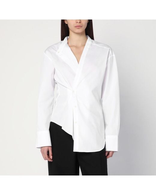 Rohe White Asymmetrical Cotton Shirt