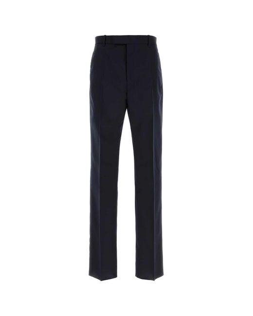 Jil Sander Blue Straight Pants for men