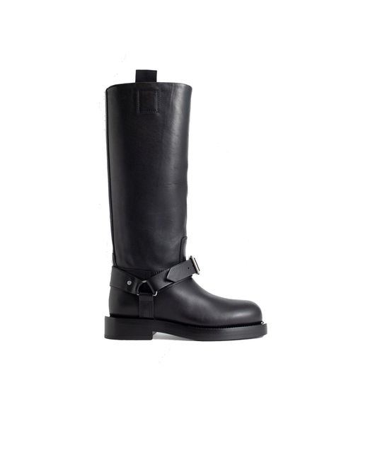 Burberry Saddle High Boots in het Black