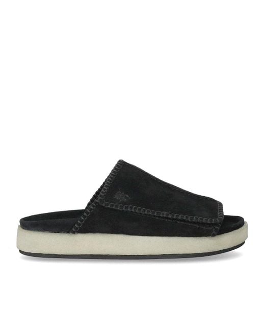 Clarks Black Overleigh Slide for men
