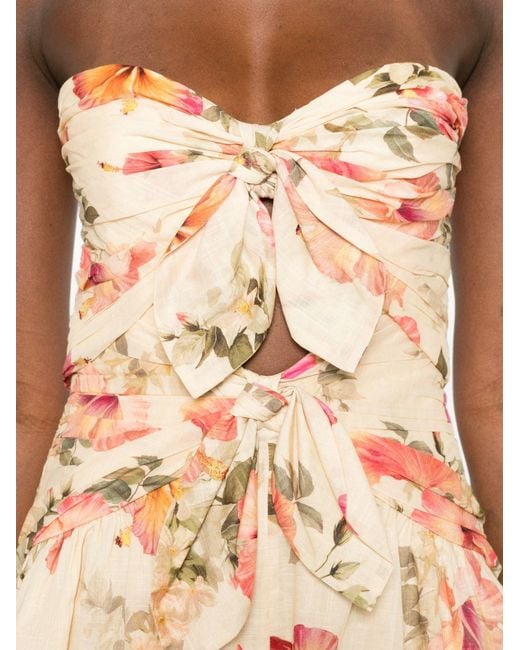 Zimmermann Pink Mahon Cotton Playsuit