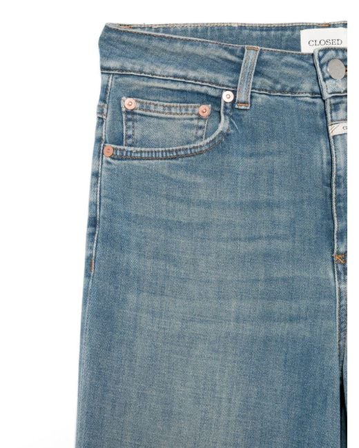 Closed Blue Glow Up Denim Cotton Jeans