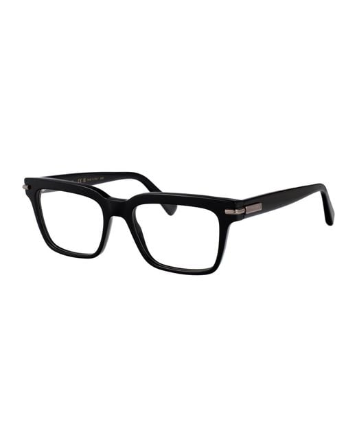 Ferragamo Black Rectangular Optical Sf3014 001 for men