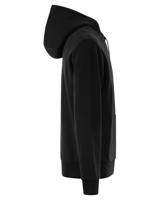 Polo Ralph Lauren Black Double Knit Hoodie for men