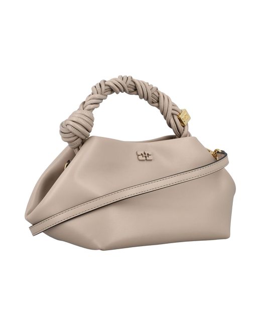 Ganni Metallic Small Bow Bag