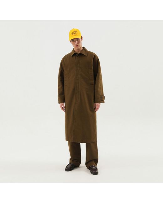 1989 STUDIO Green Mackintosh Coat for men