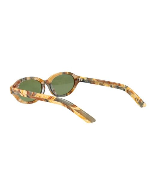 Retrosuperfuture Yellow Round Sunglasses Wtc