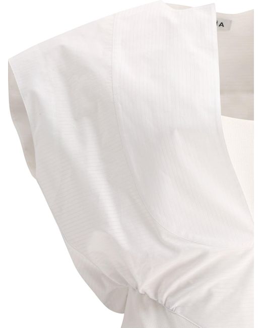Alaïa "dickey" Bodysuit in het White