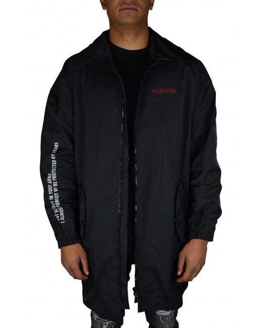 Valentino Garavani Blue Moon Print Waterproof Jacket