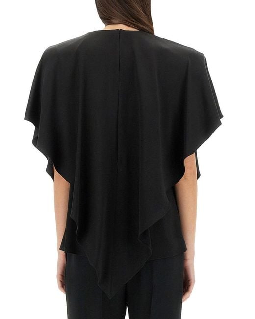 Stella McCartney Black Draped Top