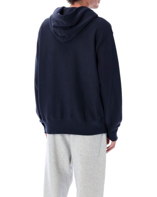 Champion Blue Relaxed-Fit Fleece Hoodie