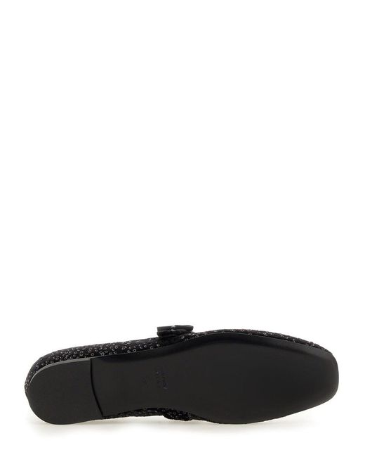 Roberto Festa Black Ballerina With Rhinestones