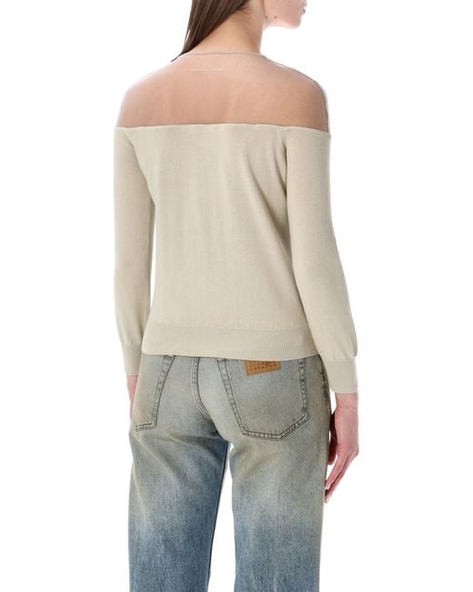MM6 by Maison Margiela Blue Chic Sweater