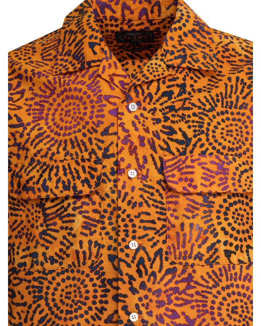 Beams Plus Stralen Plus Shirts in het Orange voor heren