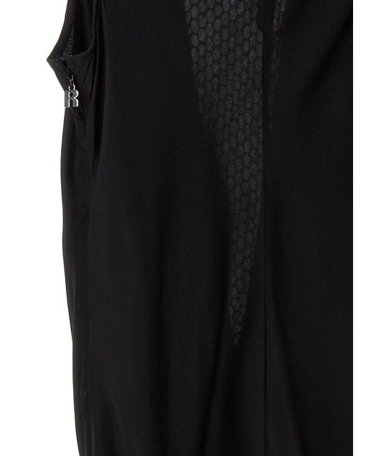 ROTATE BIRGER CHRISTENSEN Roteer Birger Christensen 'mouwloze Midi' Jurk in het Black