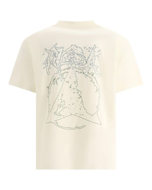 Camiseta de "gráfico de shortsleve" Roa de hombre de color White