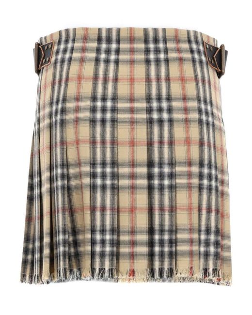 Burberry Black Minigonna Kilt