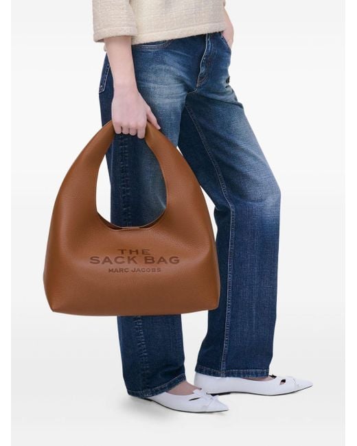 Marc Jacobs Brown The Sack Leather Handbag