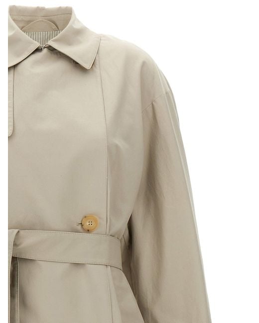 Max Mara Natural 'Strench' Trench Coat