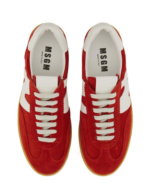 MSGM Red Retro" Sneaker