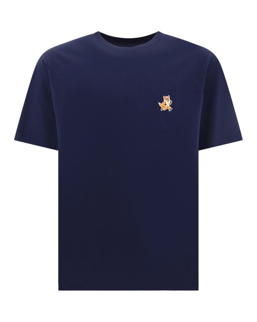 T-shirt de la Maison Kitsuné "Running Fox" Maison Kitsuné pour homme en coloris Blue