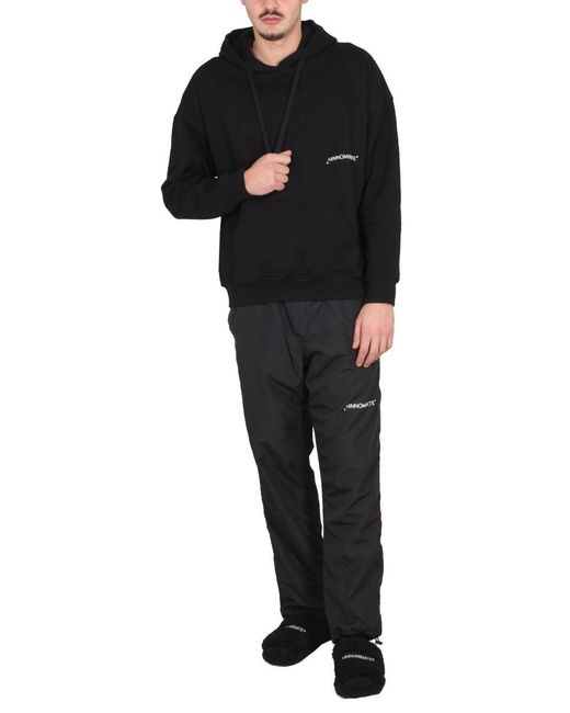 hinnominate Black Logo Pants for men