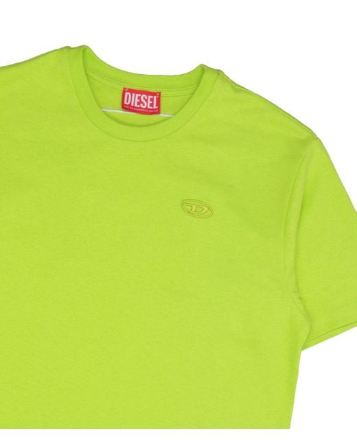 DIESEL Green T Shirts And Polos