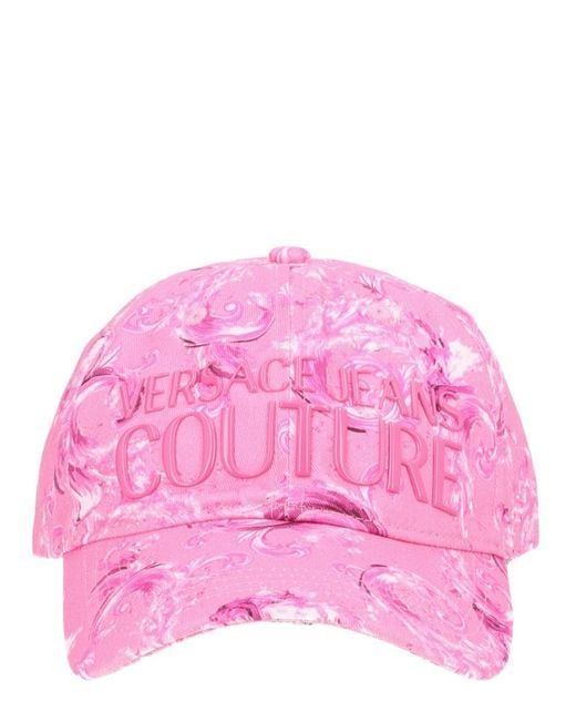Versace Jeans Couture Pink Cotton Hat
