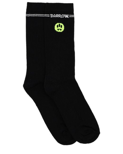 Barrow Black Socks With Logo