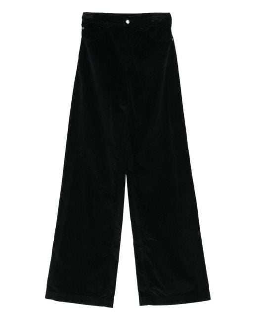 Emporio Armani Brede Been Denim Jeans in het Black