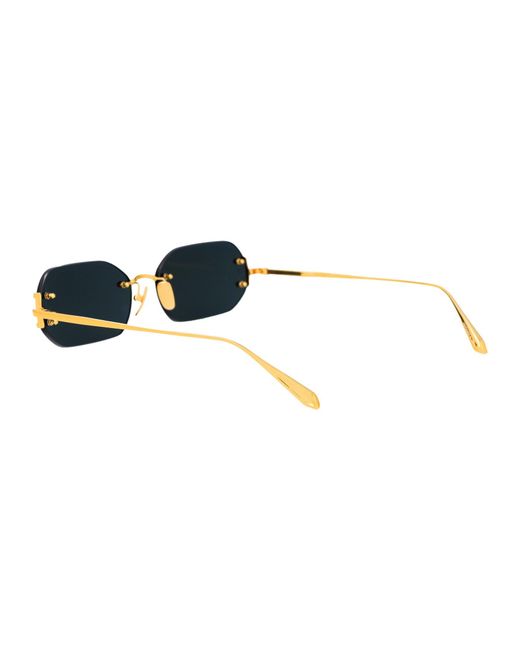 Linda Farrow Blue Sunglasses