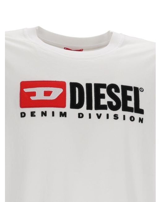 DIESEL White T Boxt Div Maglietta
