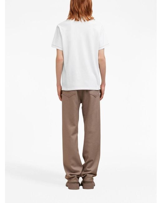 AMI Poloshirt Met Logo in het White voor heren
