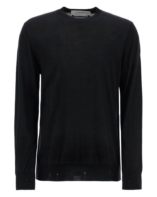 Golden Goose Deluxe Brand Goldene Gänse Männer 's Schwarzer Merino Woll Crew Neckpullover in Black für Herren